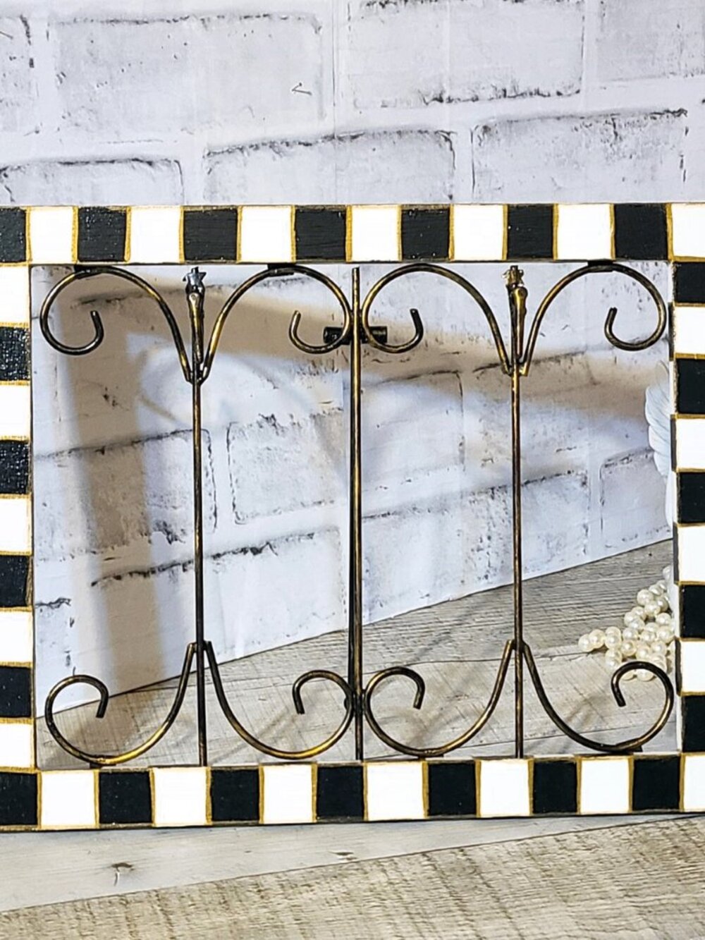 Checked Photo Frame Buffalo Check Kitchen Recipe Holder Checked Mantle Decor